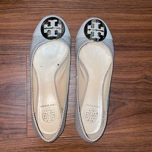 Gray Tory Burch ballet flats
